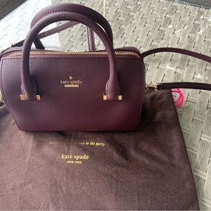 Kate Spade small cross-body/satchel (plum)
